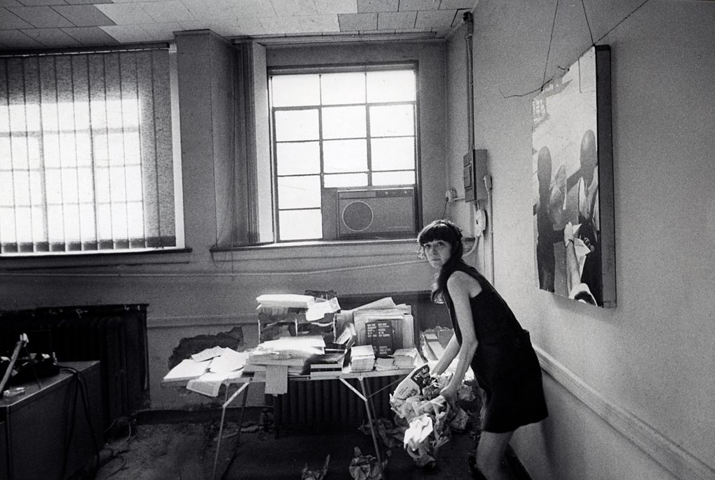 Gail Papp moving into office 1966