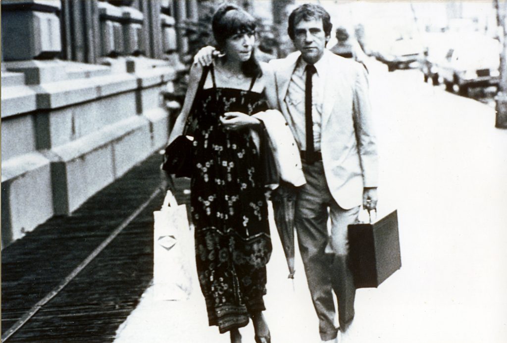 Joe and Gail walking home from Public Theater