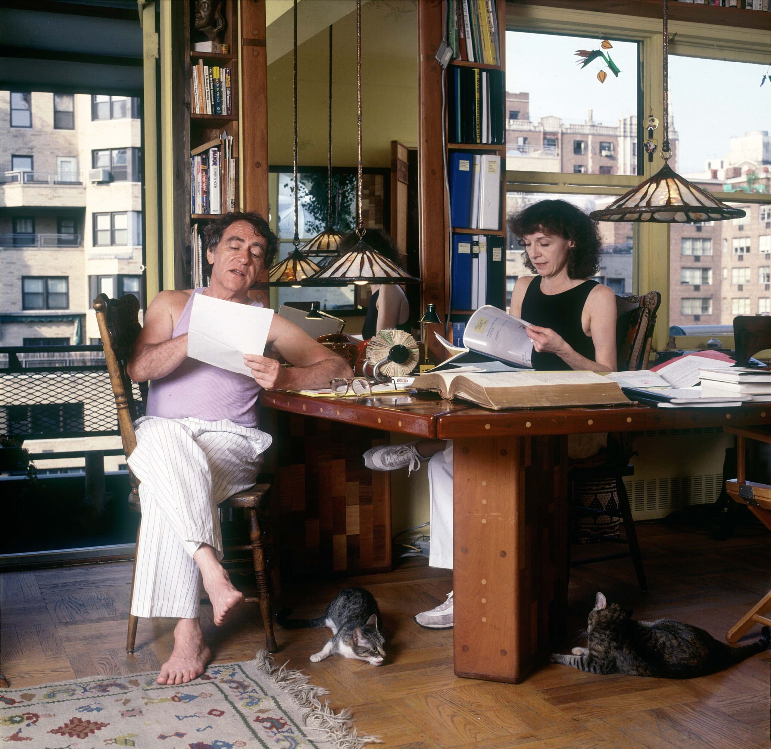 Joe & Gail Papp working at home