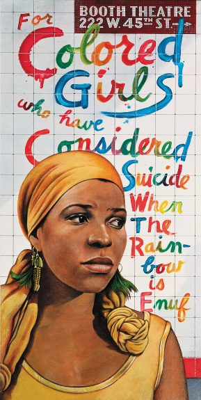 Ntozake Shange in for colored girls who have considered suicide/when the rainbow is enuf, 1976